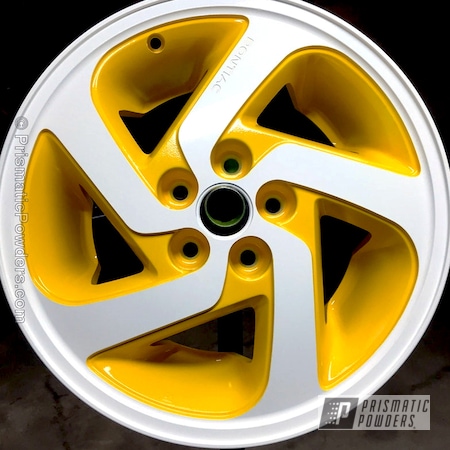 Powder Coating: Hot Yellow PSS-1623,Custom Powder Coated Wheels,Automotive,Pontiac,Wheels
