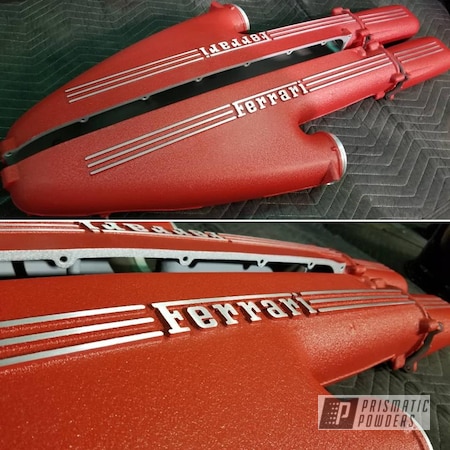 Powder Coating: Automotive,Valve Covers,Textured Finish,Ferrari,Desert Red Wrinkle PWS-2762