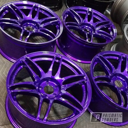 Powder Coating: Clear Vision PPS-2974,Illusion Purple PSB-4629,Automotive,Wheels