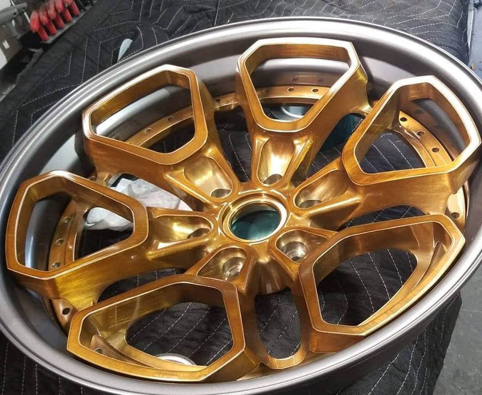 Custom Wheels done in Monaco Copper | Prismatic Powders