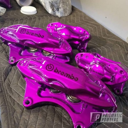 Powder Coating: Brembo,Clear Vision PPS-2974,Automotive,Brake Calipers,Illusion Violet PSS-4514,Brakes