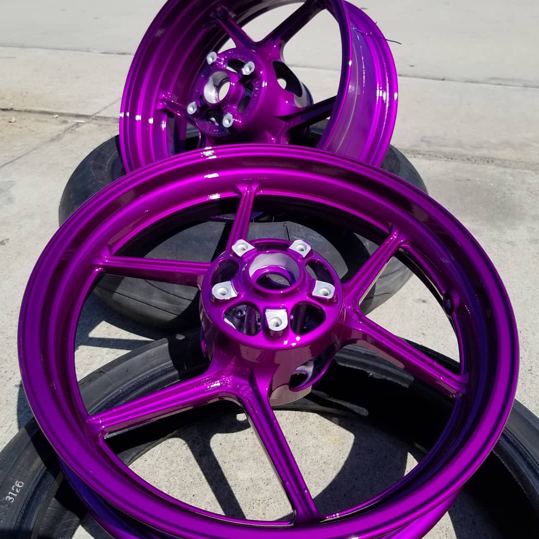 Kawasaki Ninja Wheels done in Clear Vision and Illusion Violet ...