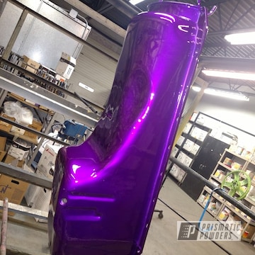 Powder Coated Candy Purple Oil Pan And Matching Wheels
