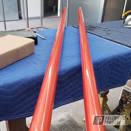Powder Coating: Fire Orange PMB-6463,Traction Bars,Clear Vision PPS-2974,Truck Suspension,Automotive,Trac Bars