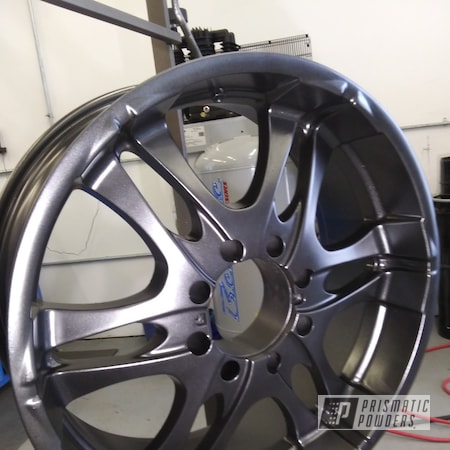 Powder Coating: Wheels,Automotive,Graphite Charcoal PMB-5458,22" Wheels,22"