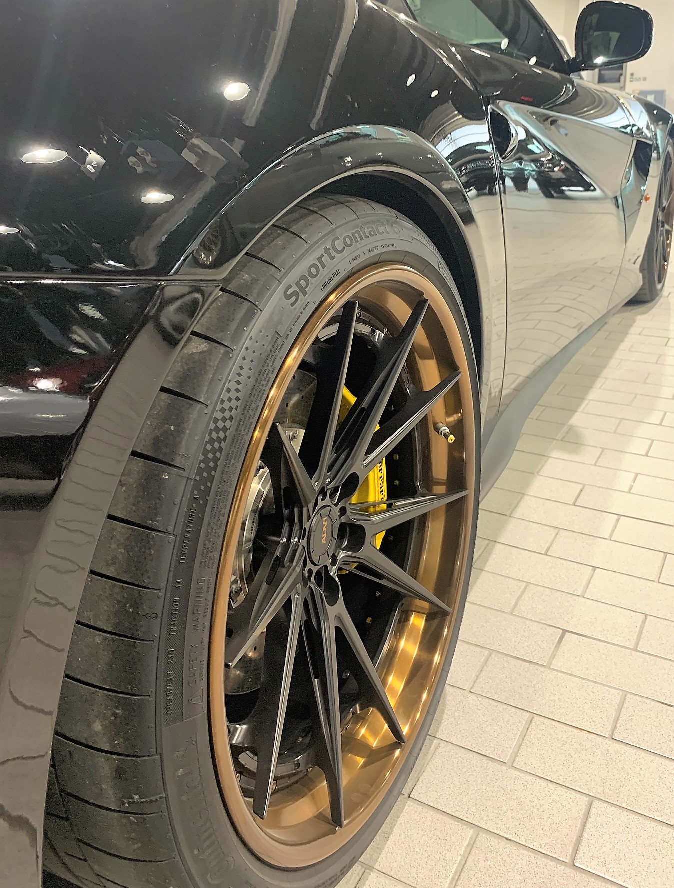 3 Piece Split Rim ADV1 Wheels for a Ferrari F12 Berlinetta done in ...