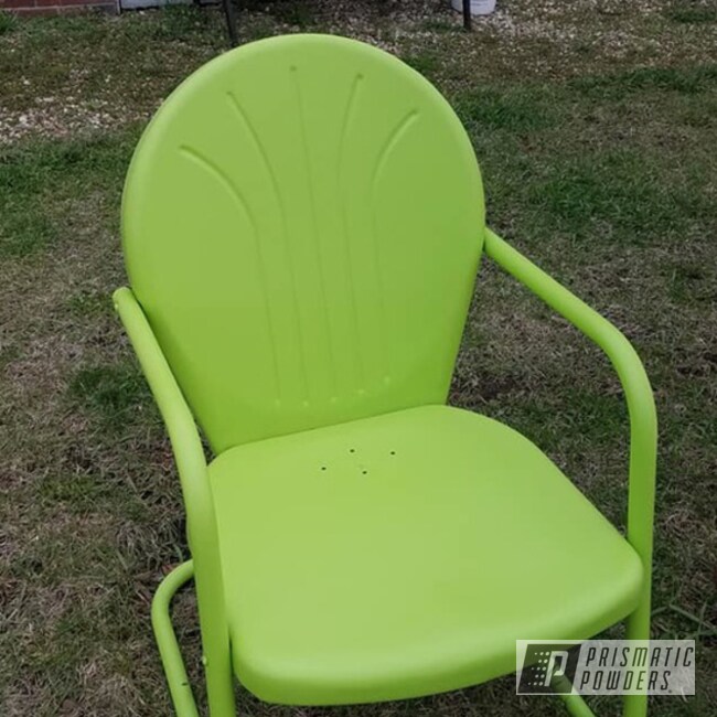 lawn chair done in sublime  prismatic powders