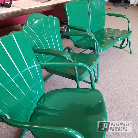 Powder Coating: RAL 6005 Moss Green,Lawn Chairs,Vintage Chairs,Furniture