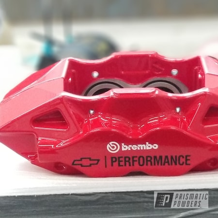Powder Coating: Passion Red PSS-4783,Brakes,Brembo Calipers,Chevy