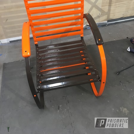 Powder Coating: Lawn Chair,Just Orange PSS-4045,2 Color Application,Miscellaneous,Musket Brown PSB-6897,Cleveland Browns Orange
