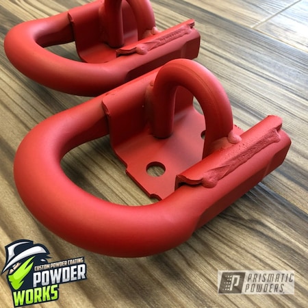 Powder Coating: Automotive,D Ring,Burnt Red Texture PTS-6422