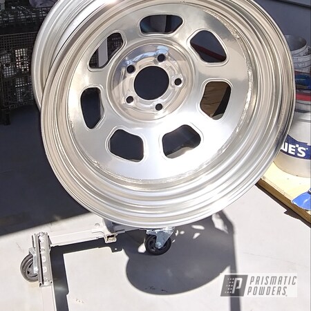 Powder Coating: Wheels,Automotive,15”,Clear Vision PPS-2974,SUPER CHROME USS-4482,Racing Wheels