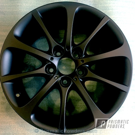 Powder Coating: Wheels,Automotive,Z4 Rims,Custom Powder Coated Wheels,Silk Satin Black HSS-1336