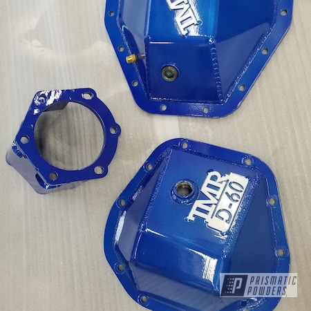 Powder Coating: diff cover,Pearl Sparkle PMB-4130,Differential Cover,Clear Vision PPS-2974,Illusion Blueberry PMB-6908,Automotive