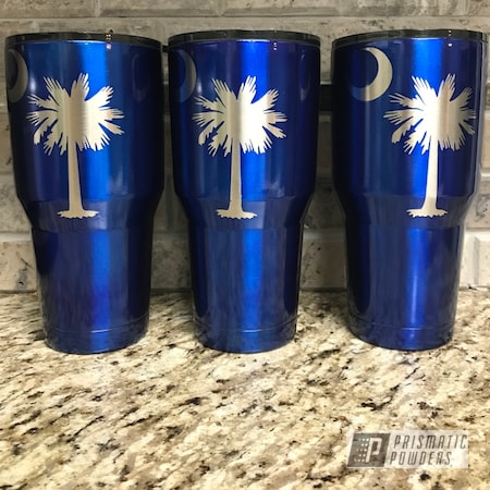 Powder Coating: Custom Tumbler Cups,Tumbler,30oz Tumbler,Ozark Trail,Carolina,30oz,Cheater Blue PPB-6815