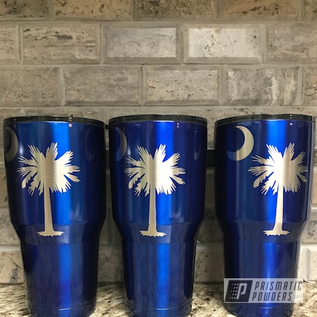 Powder Coating: Custom Tumbler Cups,Tumbler,30oz Tumbler,Ozark Trail,Carolina,30oz,Cheater Blue PPB-6815