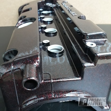 Powder Coating: Clear American Sparkle PPB-5932,Valve Cover,Automotive