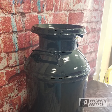 Powder Coating: Ink Black PSS-0106,Cream Can,Milk Can,Miscellaneous,Antique,Vintage