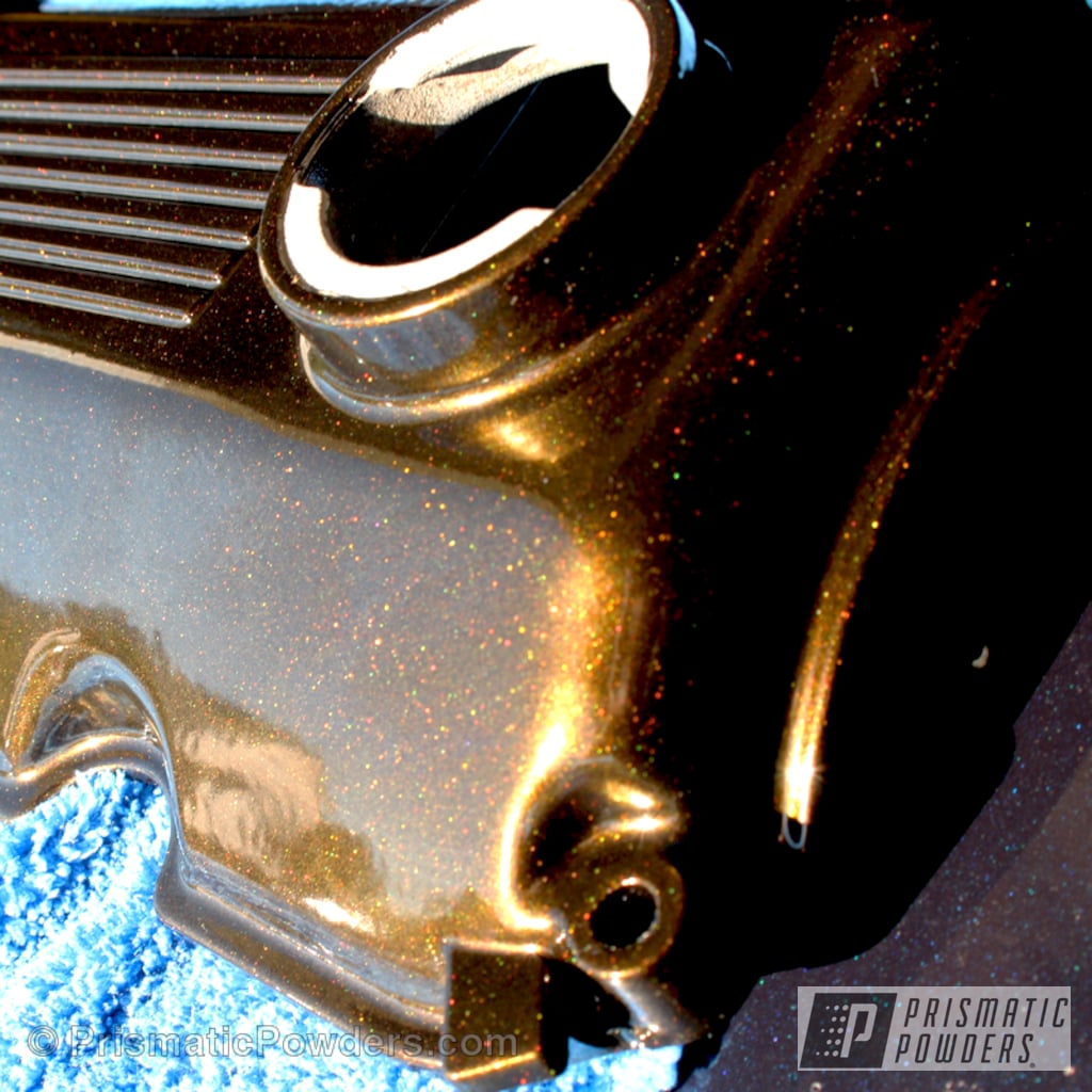 Bmw E30 Valve Cover Don In A Lazer Gold Powder Coat