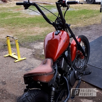 Powder Coated Custom 250 Motorcycle Bobber