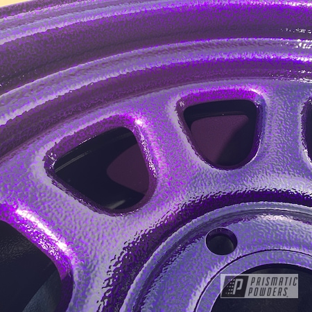 Powder Coating: Lollypop Purple PPS-1505,Black Frost PVS-3083,15”,Purple wheels,Automotive,Wheels