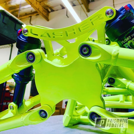 Powder Coating: Suspension,Lashersport,Handcycle,Bicycle,ATH-FS.1,Neon Yellow PSS-1104