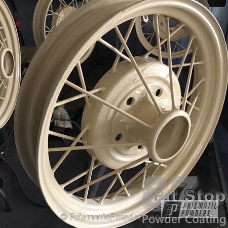 Powder Coating: Wheels,Automotive,Custom Powder Coated Wheels,Powder Coated Wheels,Creamy Almond PSS-2743