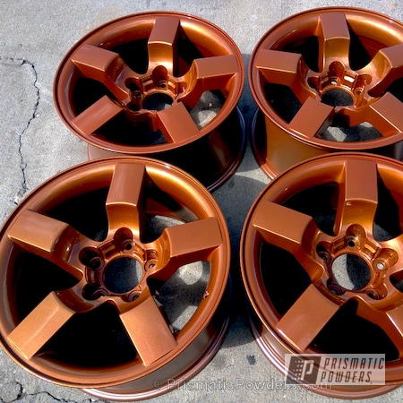 Powder Coating: Wheels,Automotive,Clear Vision PPS-2974,Lightning,Illusion Rootbeer PMB-6924