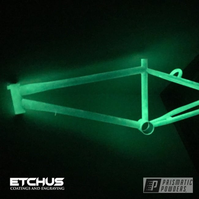 Powder Coated Glow In The Dark Bicycle Frame