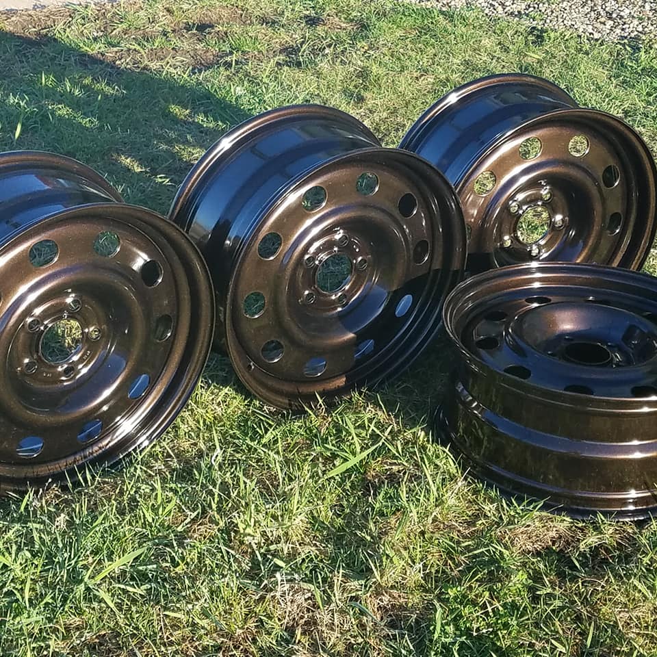 Custom Rims done in Rootbeer Metallic | Prismatic Powders