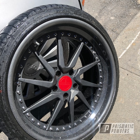 Powder Coating: Clear Vision PPS-2974,Astatic Red PSS-1738,Casper Clear PPS-4005,BMW,Automotive,Kingsport Grey PMB-5027,Wheels