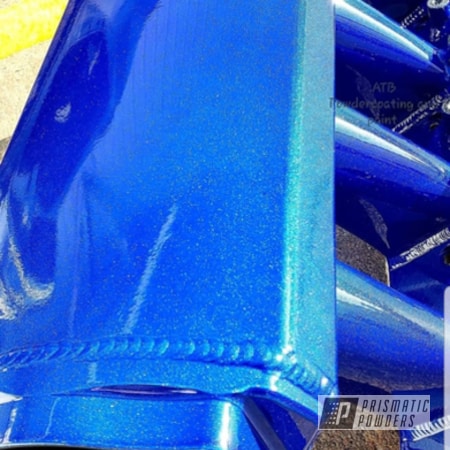 Powder Coating: Intake Manifold,Automotive,LOLLYPOP BLUE UPS-2502,LS,Cosmic Blue PMB-1803