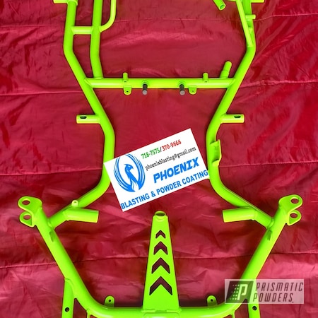 Powder Coating: Frame,Powder Coated Go Cart,Go Cart,Clear Vision PPS-2974,Neon Yellow PSS-1104