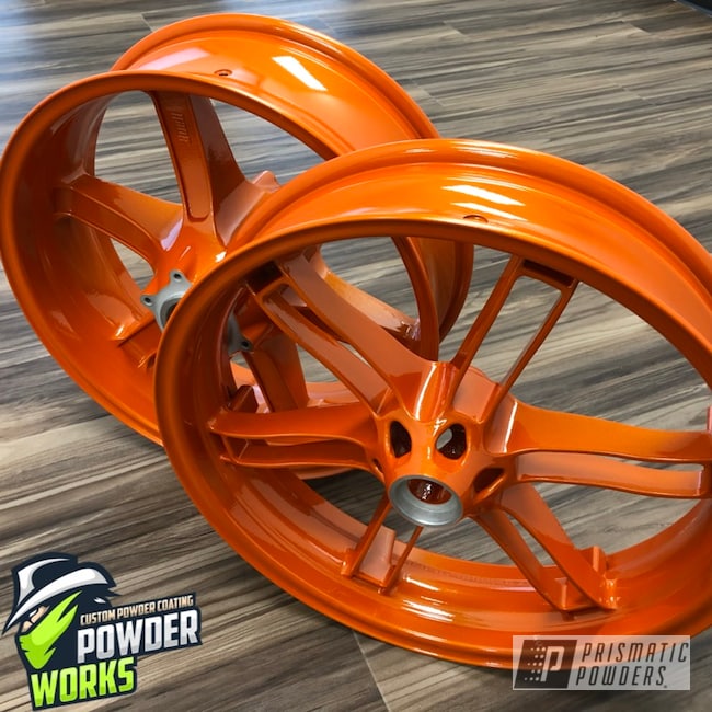 Powder Coated Motorcycle Wheels