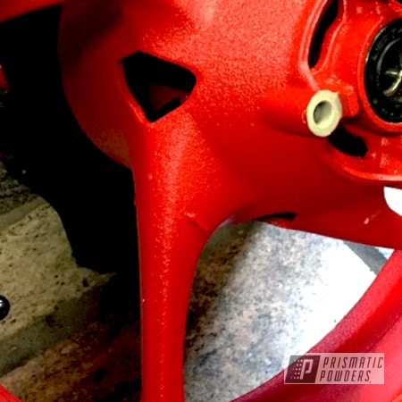 Powder Coating: Wheels,Hacienda Red Wrinkle PWB-6450,Custom Powder Coated Motorcycle Wheels,Motorcycles