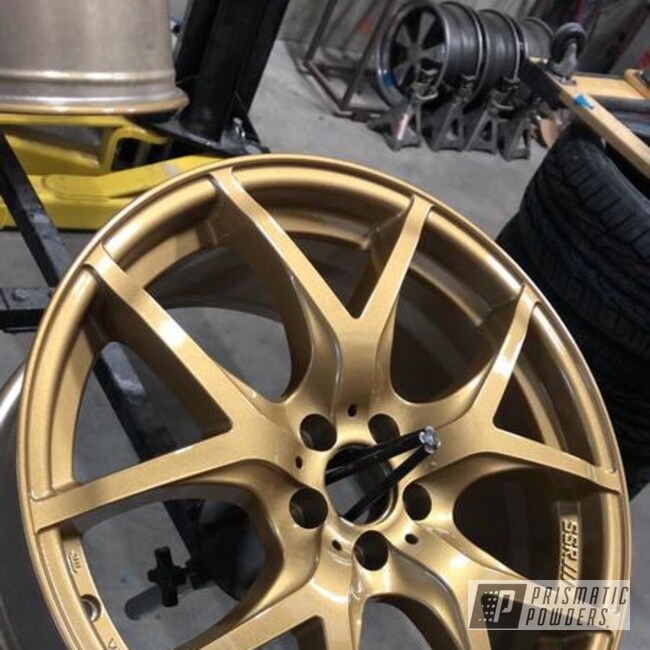 Powder Coated 18 Inch Brz Subaru Wheels