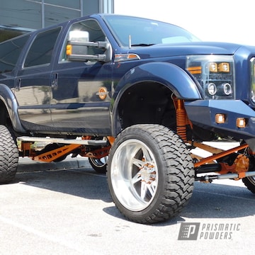Powder Coated Chevy Show Truck Suspension