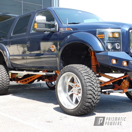 Powder Coating: Traction Bars,Ford,Truck Show,Clear Vision PPS-2974,Automotive,Truck,Illusion Orange PMS-4620,Wheels,Brakes
