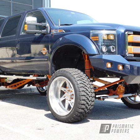 Powder Coating: Traction Bars,Ford,Truck Show,Clear Vision PPS-2974,Automotive,Truck,Illusion Orange PMS-4620,Wheels,Brakes