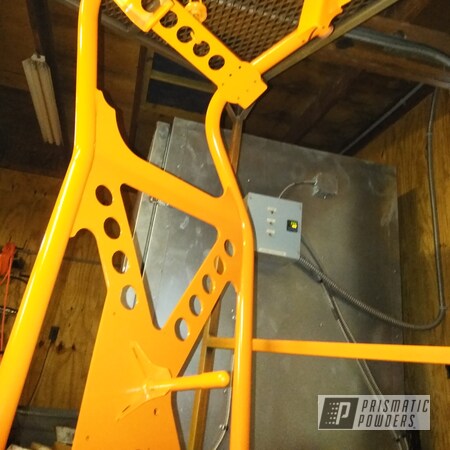 Powder Coating: Just Orange PSS-4045,Jeep Parts,Automotive,Custom Built,Spare Tire Carrier