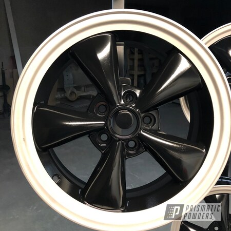 Powder Coating: Mustang,Ford,Matte Black PSS-4455,15" Wheels,Ford Mustang,Automotive,Wheels