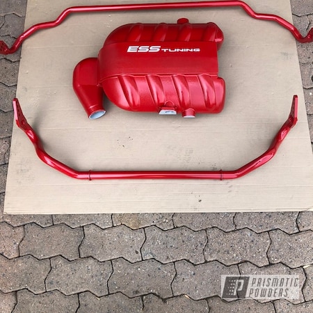 Powder Coating: Really Red PSS-4416,Cloud White PSS-0408,Sway Bar,misc parts,Automotive,Intake Manifold