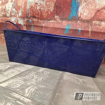 Powder Coating: Illusion Royal PMS-6925,Miscellaneous,Clear Vision PPS-2974,Storage Container,Tin Bucket
