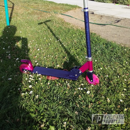 Powder Coating: Scooter,RACING RASPBERRY UPB-6610,Chameleon Violet PPB-5731,Miscellaneous