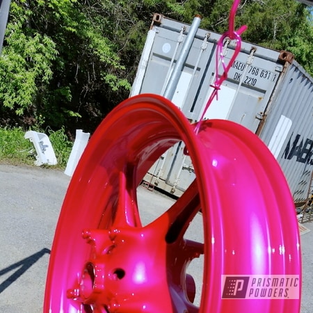 Powder Coating: Clear Vision PPS-2974,Corkey Pink PPS-5875,SUPER CHROME USS-4482,chrome,Automotive,Wheels