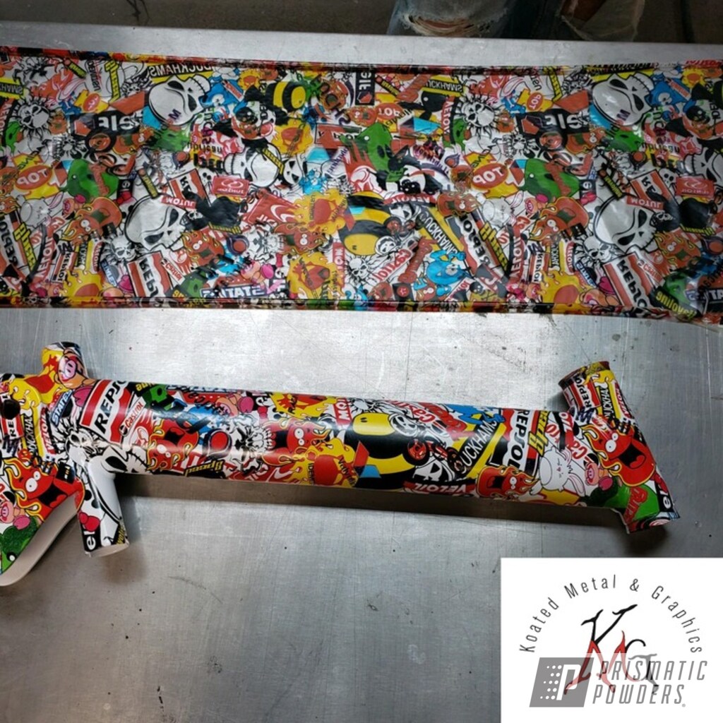 Hydrographics Bike Frame done in Clear Vision and Polar White ...
