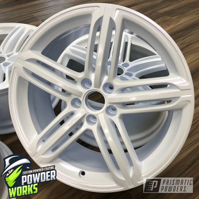 Powder Coated White Wheels