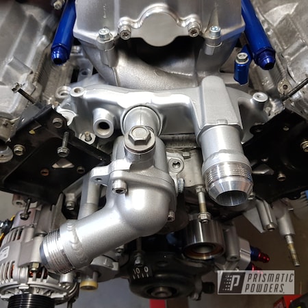 Powder Coating: Engine Parts,Toyota,Alloy Silver PMS-4983,Soarer,Automotive