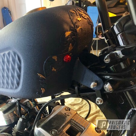 Powder Coating: Motorcycles,Custom Motorcycle,DESERT MIDNIGHT PWB-2773