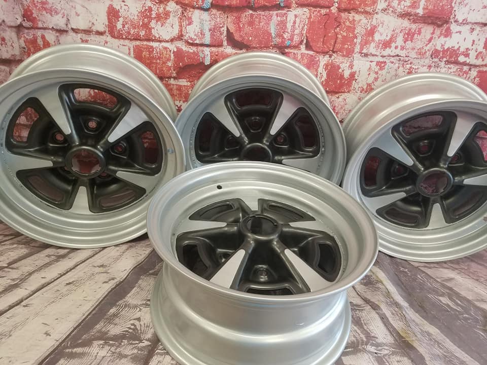 Evo 6 Rally Rims Refinished Rally Rims with Alloy Silver and Evo Grey | Prismatic Powders